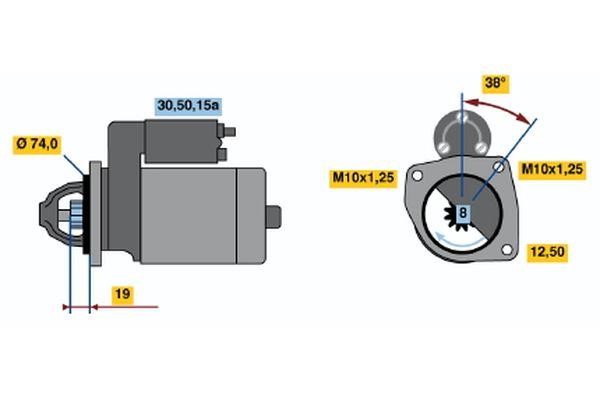 Bosch 0 986 013 501 Стартер 0986013501: Приваблива ціна - Купити у Польщі на 2407.PL!