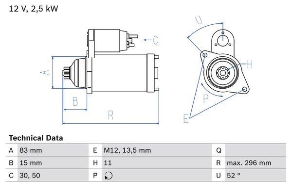 Bosch 0 986 014 471 Стартер 0986014471: Отличная цена - Купить в Польше на 2407.PL!