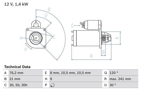 Bosch 0 986 014 900 Starter 0986014900: Buy near me at 2407.PL in Poland at an Affordable price!