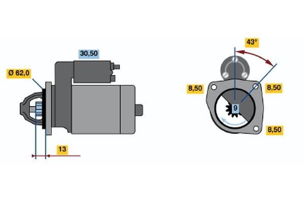 Bosch 0 986 014 960 Стартер 0986014960: Приваблива ціна - Купити у Польщі на 2407.PL!