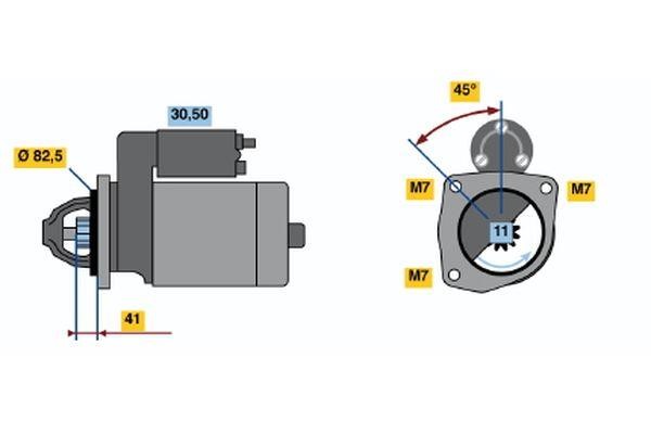 Bosch 0 986 015 401 Стартер 0986015401: Отличная цена - Купить в Польше на 2407.PL!