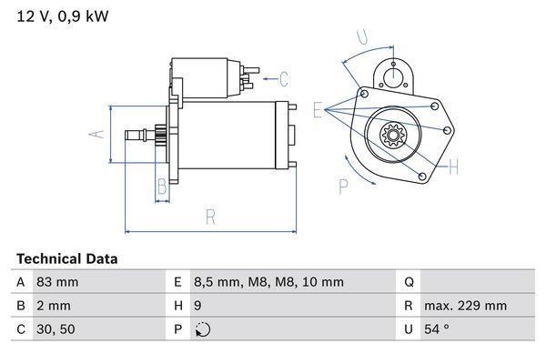 Bosch 0 986 016 790 Starter 0986016790: Buy near me in Poland at 2407.PL - Good price!