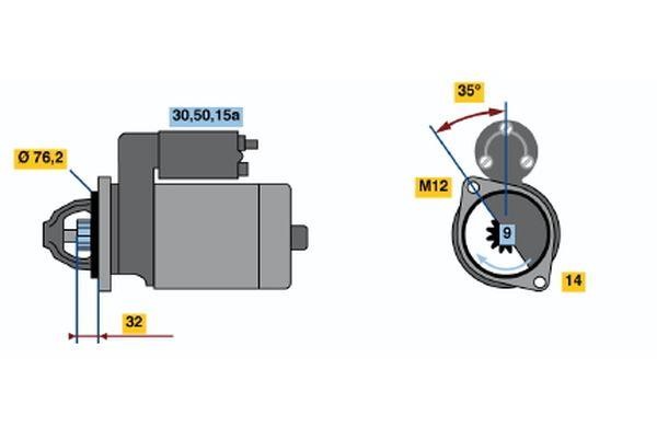 Bosch 0 986 019 200 Starter 0986019200: Buy near me in Poland at 2407.PL - Good price!