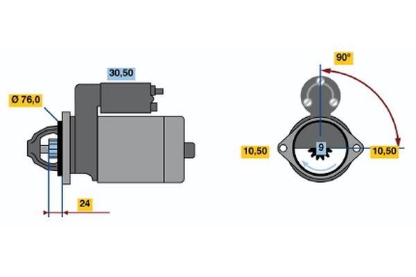 Bosch 0 986 019 900 Стартер 0986019900: Отличная цена - Купить в Польше на 2407.PL!