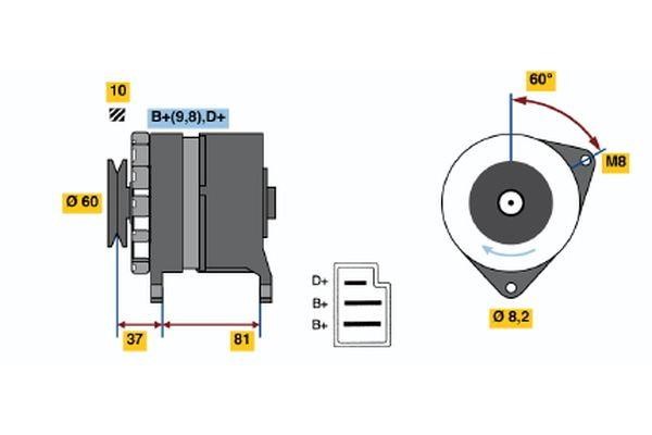 Bosch 0 986 030 780 Generator 0986030780: Kaufen Sie zu einem guten Preis in Polen bei 2407.PL!