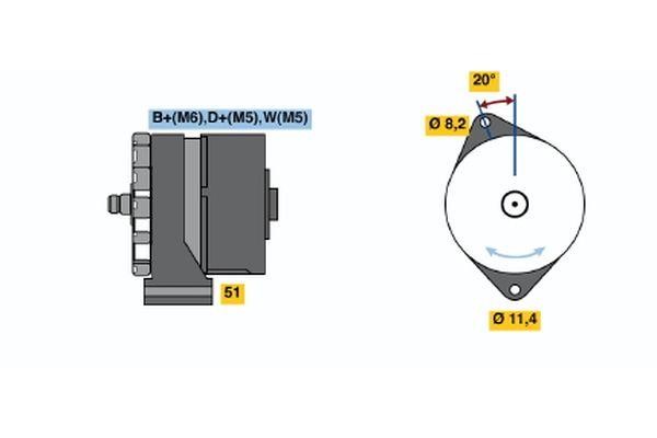 Bosch 0 986 031 190 Alternator 0986031190: Buy near me in Poland at 2407.PL - Good price!