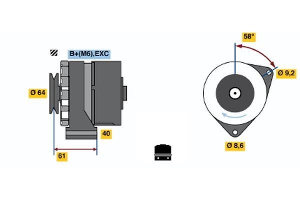 Bosch 0 986 031 931 Генератор 0986031931: Отличная цена - Купить в Польше на 2407.PL!