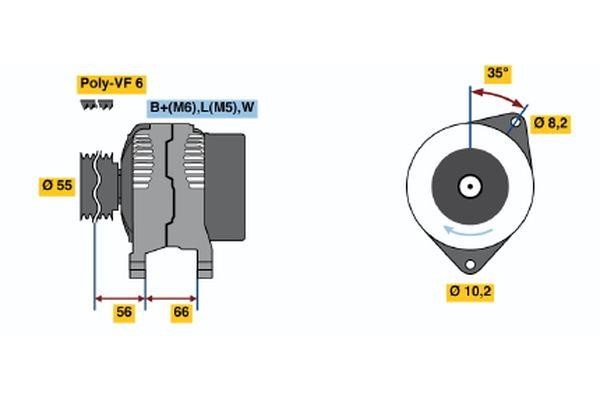 Bosch 0 986 042 141 Alternator 0986042141: Dobra cena w Polsce na 2407.PL - Kup Teraz!