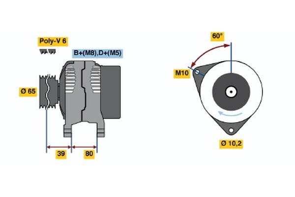 Bosch 0 986 042 161 Alternator 0986042161: Dobra cena w Polsce na 2407.PL - Kup Teraz!