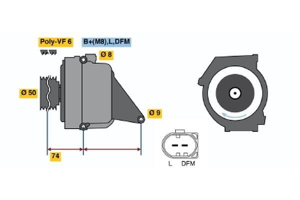 Bosch 0 986 042 490 Alternator 0986042490: Dobra cena w Polsce na 2407.PL - Kup Teraz!