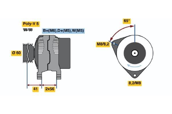 Bosch 0 986 044 631 Alternator 0986044631: Dobra cena w Polsce na 2407.PL - Kup Teraz!