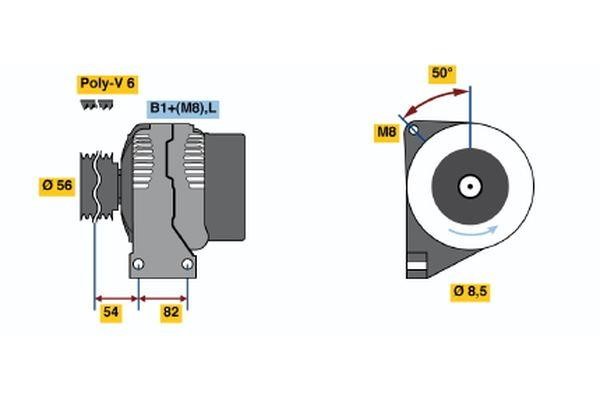 Bosch 0 986 046 310 Alternator 0986046310: Dobra cena w Polsce na 2407.PL - Kup Teraz!