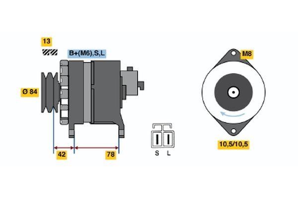 Bosch 0 986 046 421 Генератор 0986046421: Приваблива ціна - Купити у Польщі на 2407.PL!