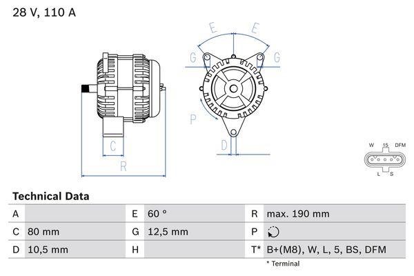 Купить Bosch 0 986 046 590 по низкой цене в Польше!