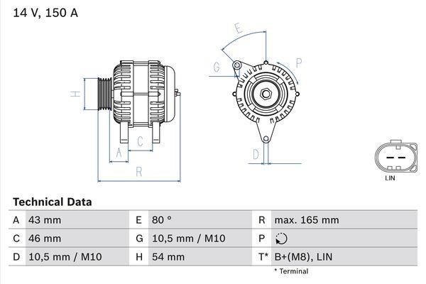 Купить Bosch 0 986 081 190 по низкой цене в Польше!