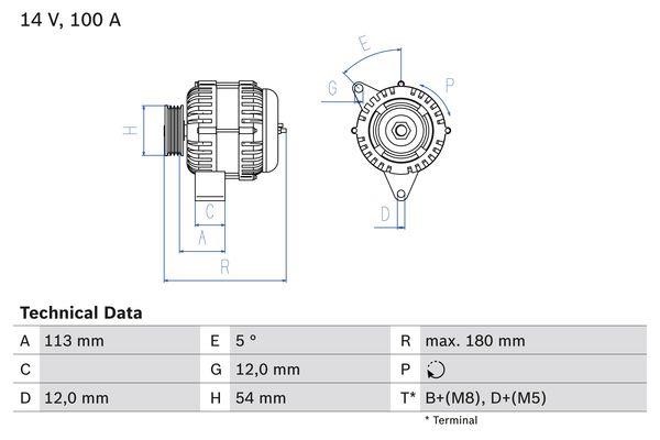 Bosch 0 986 083 210 Alternator 0986083210: Buy near me at 2407.PL in Poland at an Affordable price!