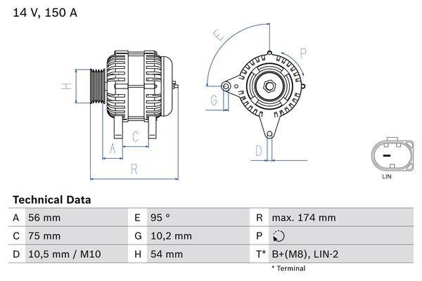 Bosch 0 986 083 700 Alternator 0986083700: Dobra cena w Polsce na 2407.PL - Kup Teraz!