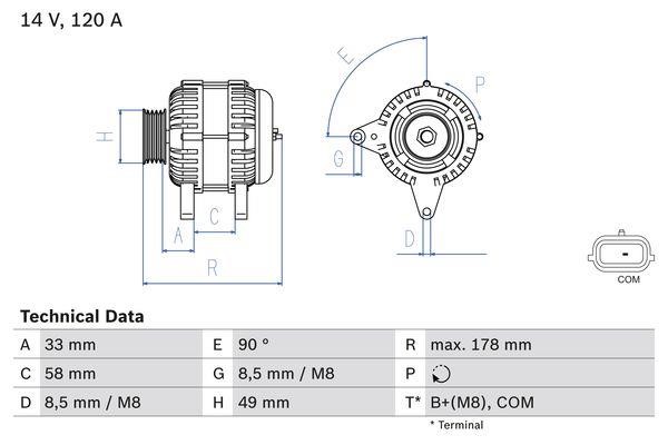 Купить Bosch 0 986 084 100 по низкой цене в Польше!