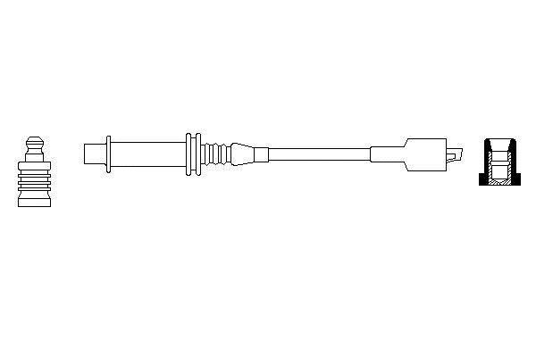 Bosch 0 986 356 070 Дріт високовольтний 0986356070: Приваблива ціна - Купити у Польщі на 2407.PL!