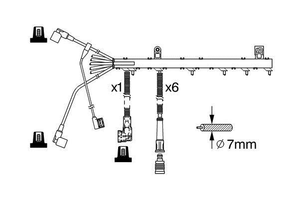 Bosch 0 986 356 365 Zündkabel kit 0986356365: Kaufen Sie zu einem guten Preis in Polen bei 2407.PL!