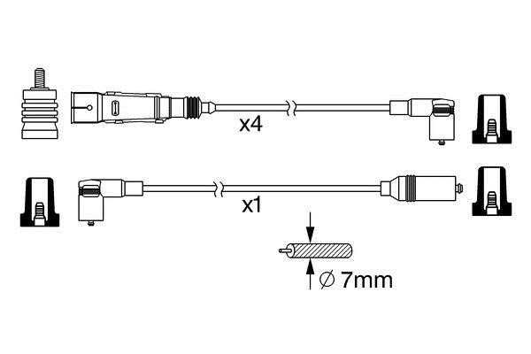 Bosch 0 986 356 380 Przewody wysokiego napięcia, komplet 0986356380: Dobra cena w Polsce na 2407.PL - Kup Teraz!