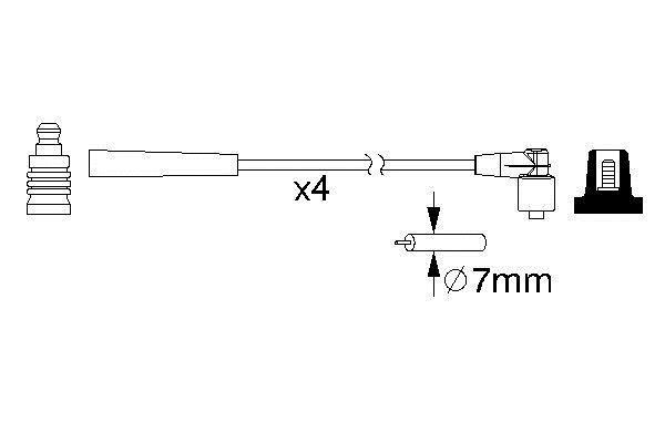 Bosch 0 986 357 163 Провода высоковольтные, комплект 0986357163: Отличная цена - Купить в Польше на 2407.PL!