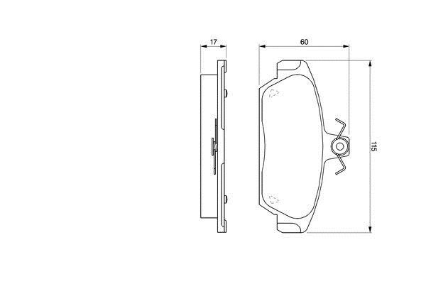 Bosch 0 986 424 092 Тормозные колодки дисковые, комплект 0986424092: Отличная цена - Купить в Польше на 2407.PL!