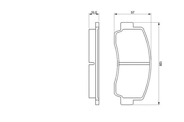 Bosch 0 986 465 111 Гальмівні колодки, комплект 0986465111: Приваблива ціна - Купити у Польщі на 2407.PL!