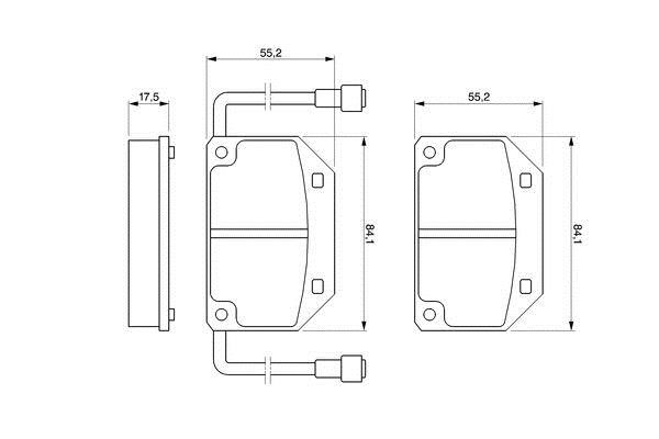 Bosch 0 986 465 733 Brake Pad Set, disc brake 0986465733: Buy near me in Poland at 2407.PL - Good price!