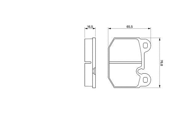 Bosch 0 986 465 881 Brake Pad Set, disc brake 0986465881: Buy near me in Poland at 2407.PL - Good price!