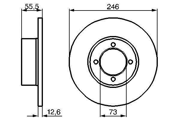Bosch 0 986 478 082 Тормозной диск передний невентилируемый 0986478082: Отличная цена - Купить в Польше на 2407.PL!