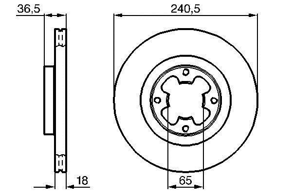Bosch 0 986 478 292 Тормозной диск передний вентилируемый 0986478292: Отличная цена - Купить в Польше на 2407.PL!