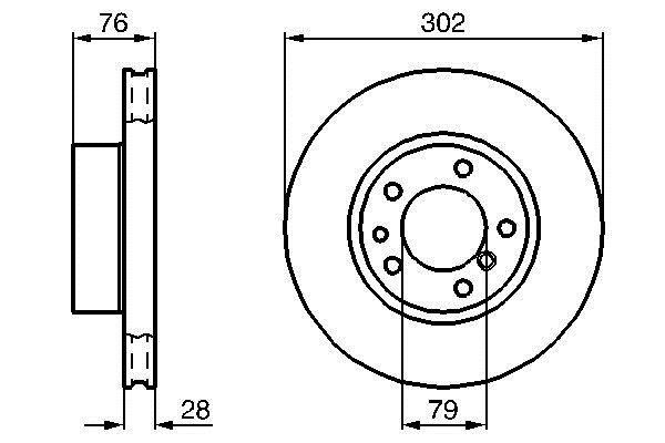 Bosch 0 986 478 317 Тормозной диск передний вентилируемый 0986478317: Отличная цена - Купить в Польше на 2407.PL!