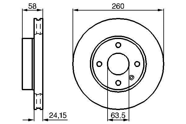 Bosch 0 986 478 346 Wentylowana przednia tarcza hamulcowa 0986478346: Dobra cena w Polsce na 2407.PL - Kup Teraz!