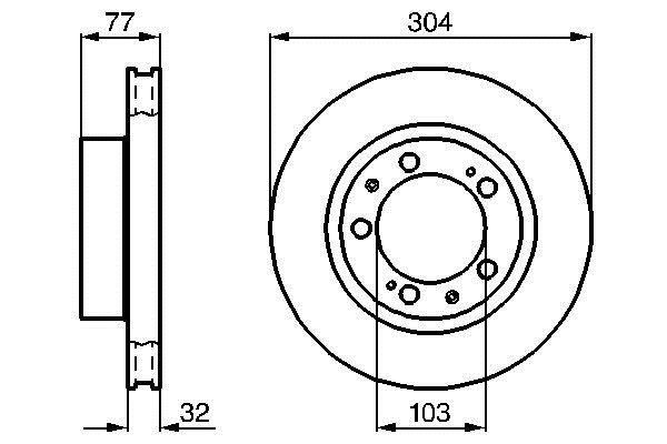 Bosch 0 986 478 409 Тормозной диск передний вентилируемый 0986478409: Отличная цена - Купить в Польше на 2407.PL!