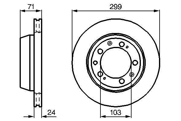 Bosch 0 986 478 417 Тормозной диск задний вентилируемый 0986478417: Отличная цена - Купить в Польше на 2407.PL!