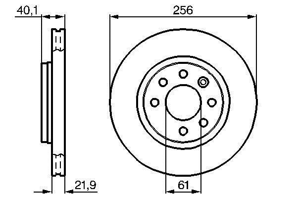 Bosch 0 986 478 431 Тормозной диск передний вентилируемый 0986478431: Отличная цена - Купить в Польше на 2407.PL!