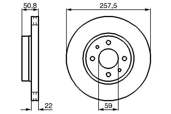 Bosch 0 986 478 512 Front brake disc ventilated 0986478512: Buy near me at 2407.PL in Poland at an Affordable price!