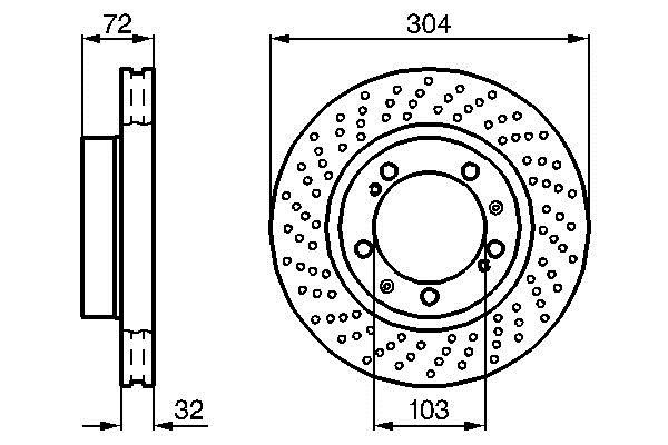 Bosch 0 986 478 599 Wentylowana przednia tarcza hamulcowa 0986478599: Dobra cena w Polsce na 2407.PL - Kup Teraz!