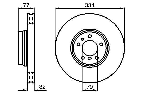Bosch 0 986 478 623 Тормозной диск передний вентилируемый 0986478623: Отличная цена - Купить в Польше на 2407.PL!
