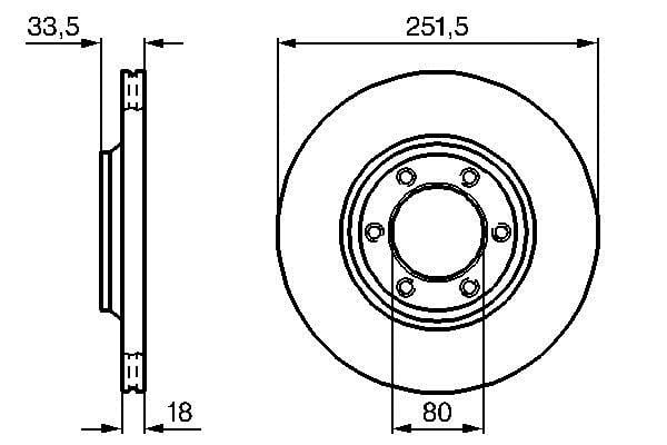 Bosch 0 986 478 658 Тормозной диск передний вентилируемый 0986478658: Отличная цена - Купить в Польше на 2407.PL!