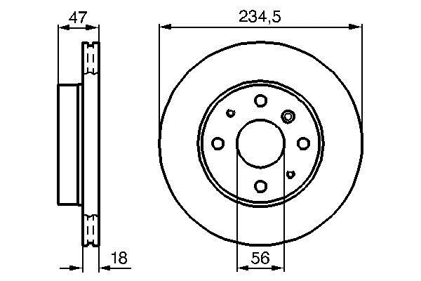 Bosch 0 986 478 684 Wentylowana przednia tarcza hamulcowa 0986478684: Dobra cena w Polsce na 2407.PL - Kup Teraz!