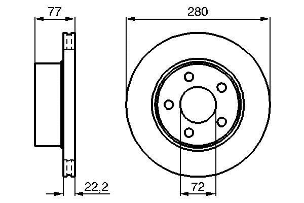 Bosch 0 986 478 694 Тормозной диск передний вентилируемый 0986478694: Купить в Польше - Отличная цена на 2407.PL!