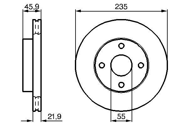Bosch 0 986 478 787 Тормозной диск передний вентилируемый 0986478787: Отличная цена - Купить в Польше на 2407.PL!