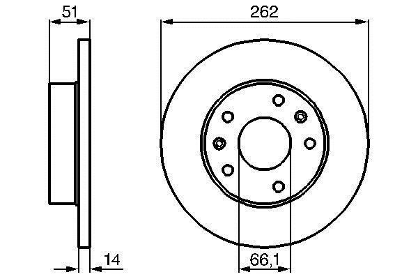 Bosch 0 986 478 991 Unventilated front brake disc 0986478991: Buy near me in Poland at 2407.PL - Good price!