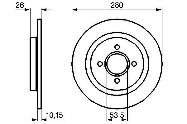 Bosch 0 986 479 049 Диск тормозной 0986479049: Отличная цена - Купить в Польше на 2407.PL!