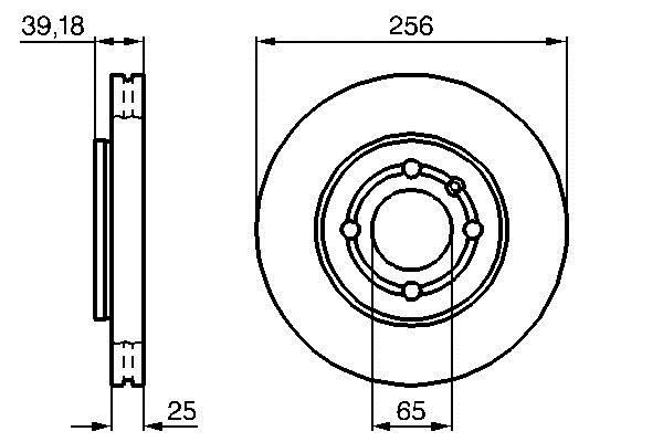 Bosch 0 986 479 054 Тормозной диск передний вентилируемый 0986479054: Купить в Польше - Отличная цена на 2407.PL!