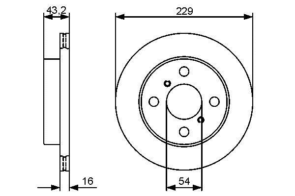 Bosch 0 986 479 417 Тормозной диск передний вентилируемый 0986479417: Отличная цена - Купить в Польше на 2407.PL!