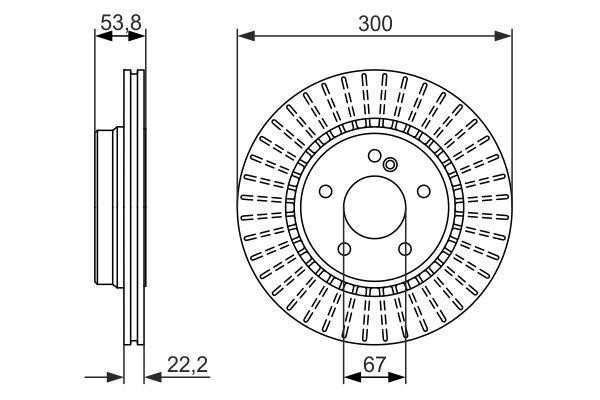 Bosch 0 986 479 653 Тормозной диск задний вентилируемый 0986479653: Отличная цена - Купить в Польше на 2407.PL!