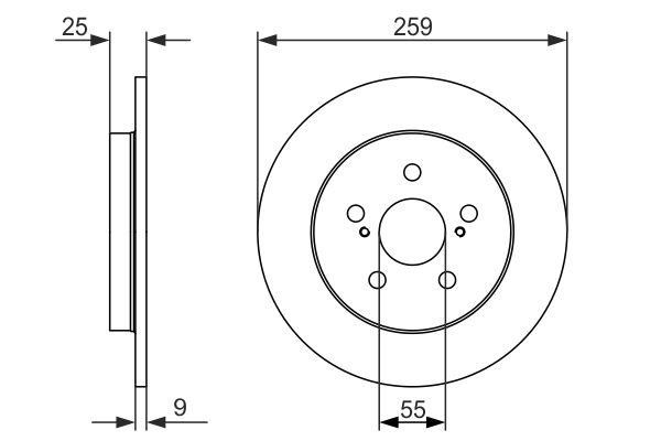 Bosch 0 986 479 721 Тормозной диск задний невентилируемый 0986479721: Отличная цена - Купить в Польше на 2407.PL!